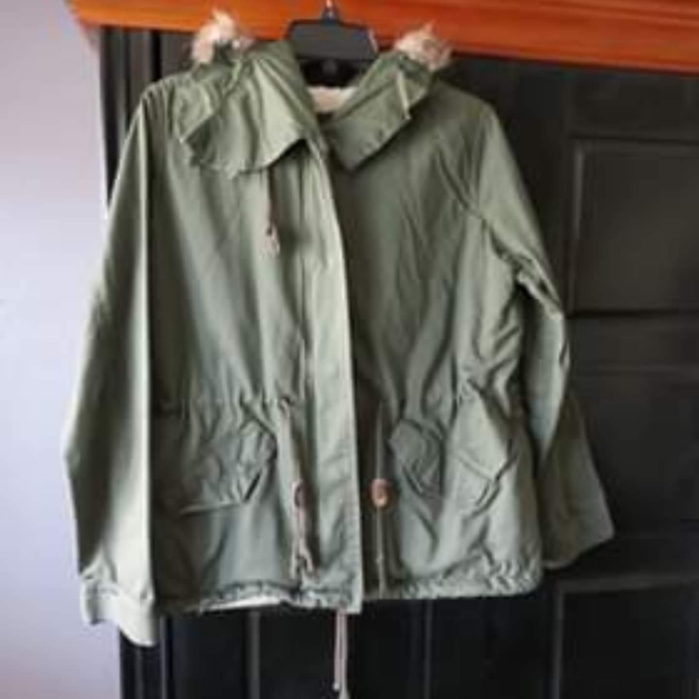 Womens US Size Large hooded coat